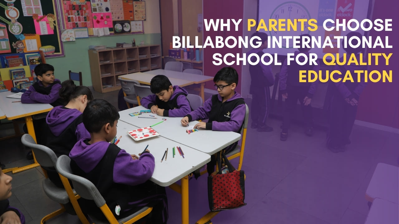 Students learning in a modern classroom at Billabong International School Noida